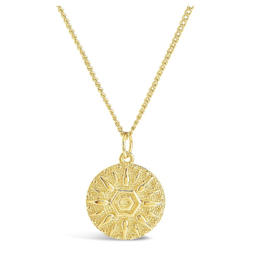 Sterling Forever Sun Disk Pendant Necklace  🇨🇦